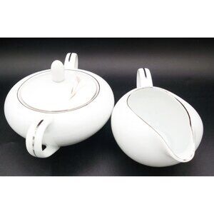 Princess China Japan Harvest 1718 Creamer & Sugar Bowl Set Lid Mid Century Wheat